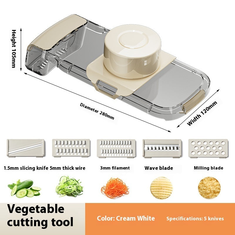 2in1 Multifunctional Vegetable Cutter For Cutting And Draining Vegetabl