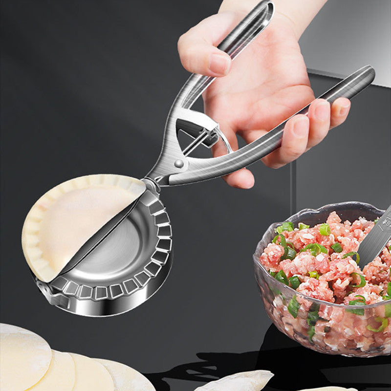 Kitchen Dumpling Mold Stainless Steel Dumpling Machine Pressing Home Baking Tool Skin Press Tool Dumpling Noodle Manual Kitchen Gadgets